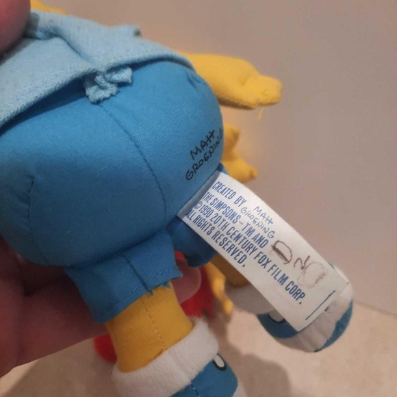 SIMPSONS PLUSH BUNDLE 1990 VINTAGE RAG DOLLS BART & LISA BY MATT IN GREAT CONDIT - Picture 3 of 3